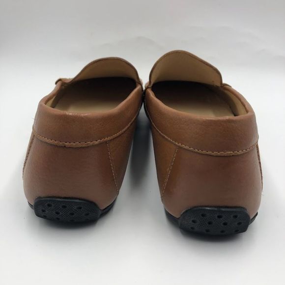 Driver Club USA Men's Brown Leather Slip On Loafers Comfort Shoes Size 11 - Picture 9 of 12